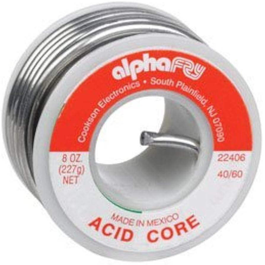 Sra Rosin Flux Alpha Fry AT-31604 60-40 Rosin Core Solder